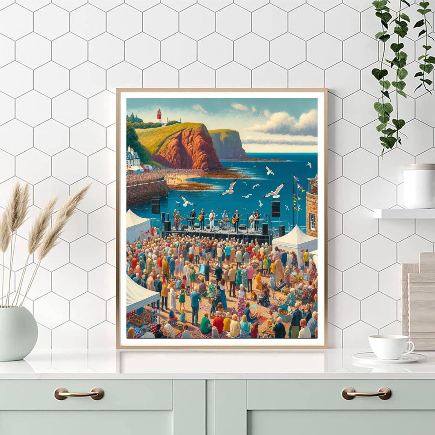 Fringe By The Sea - Scotland Paint By Numbers Art