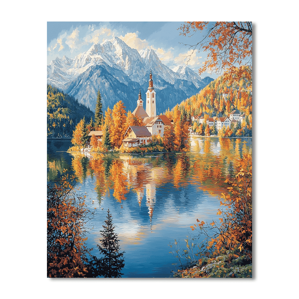 Lake Bled's Island Paint By Numbers Kits