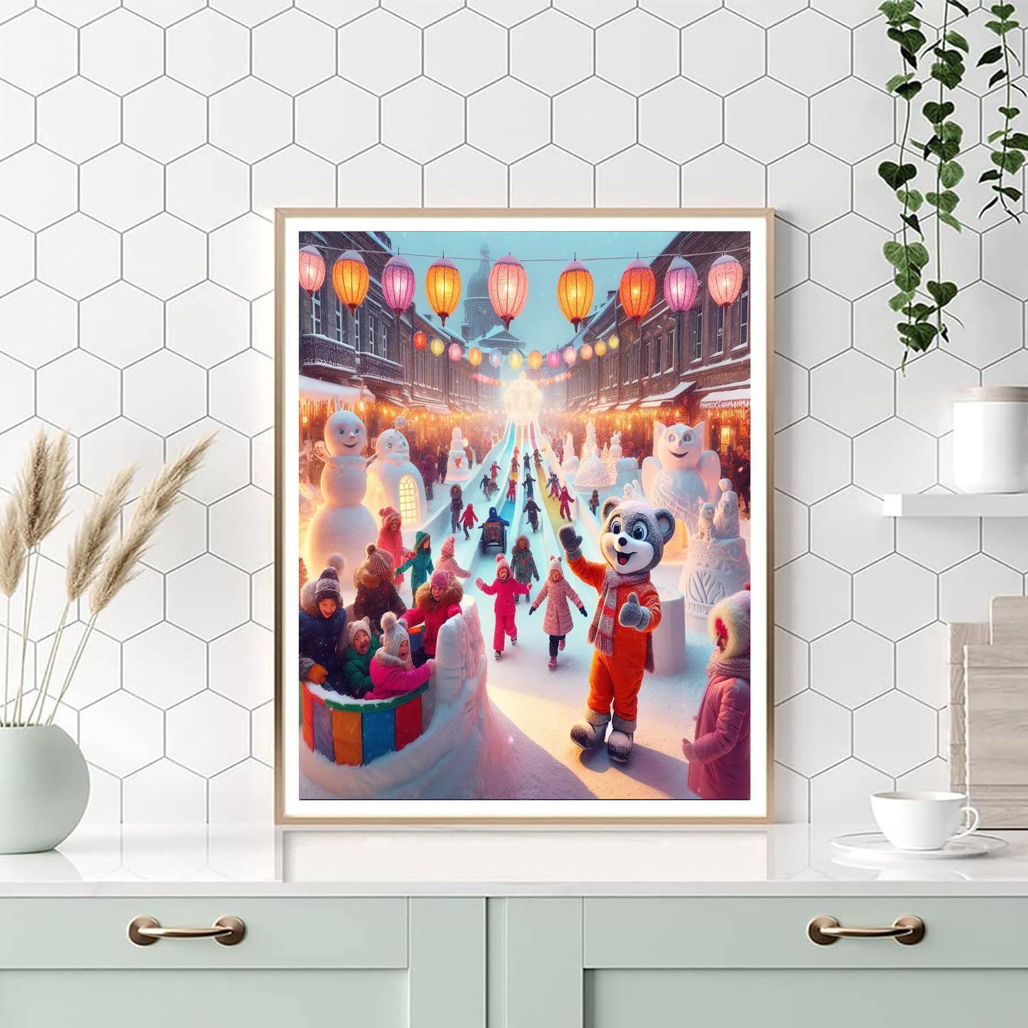 Winter Carnival - Quebec, Canada Numbered Painting Kits