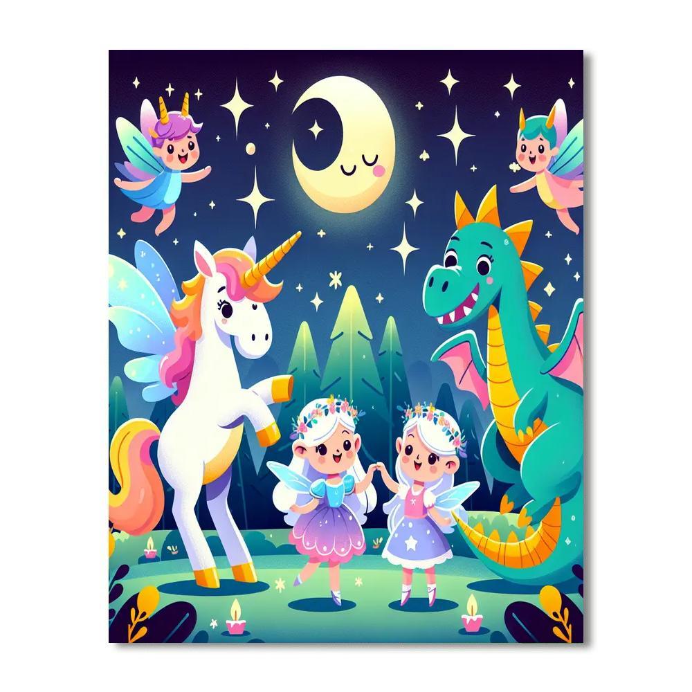 Magical Creatures Gala Paint By Color