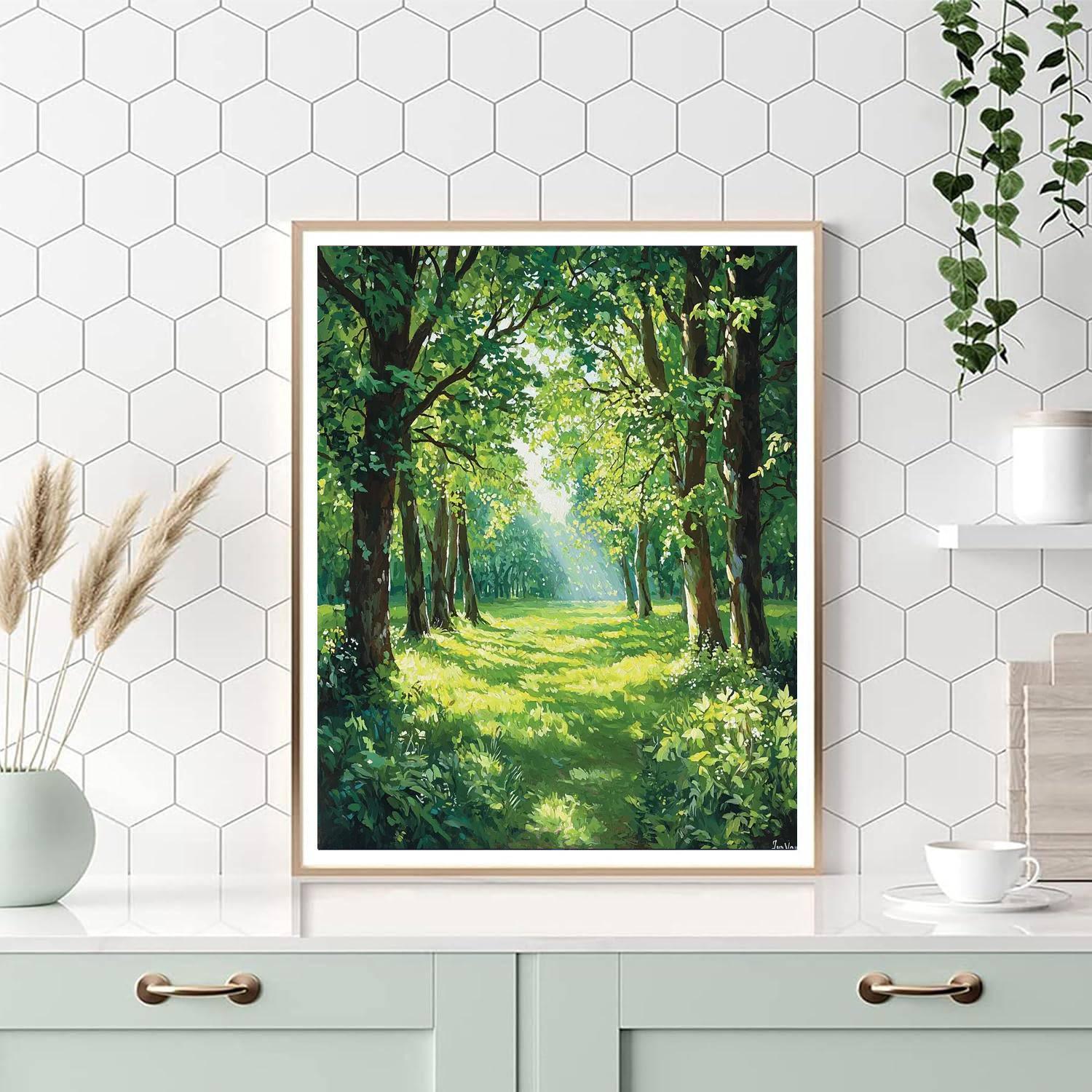 John Constable Inspired Magical Forest Canopy  Paint By Numbers