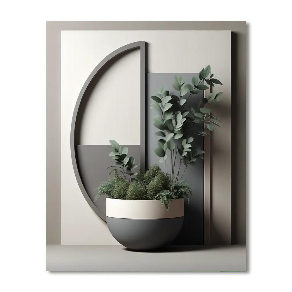 Urban Serenity Planter Paint By Number