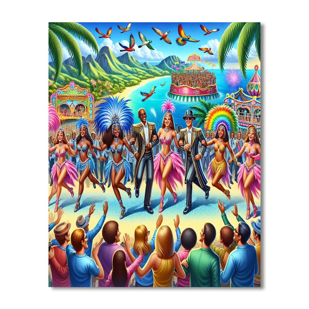 Lanzarote Carnival DIY Paint By Numbers