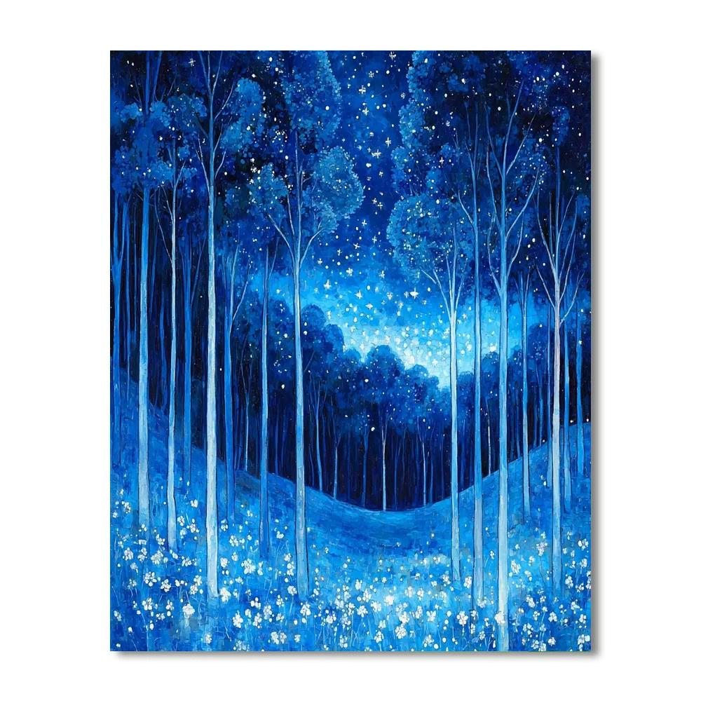 Marc Chagall Inspired Celestial Forest Enchantment  Paint By Number