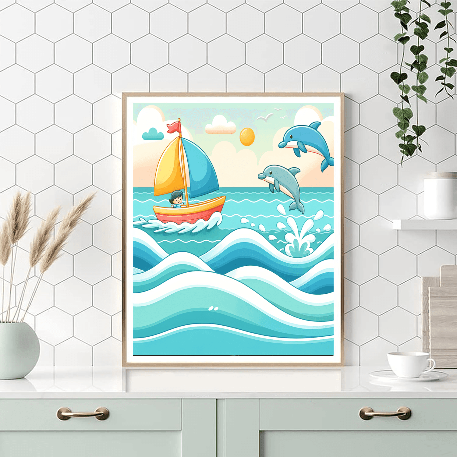 Ocean Adventure Voyage Paint By Numbers Art