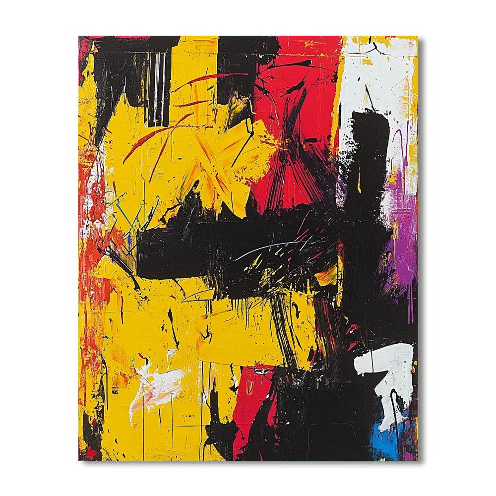 Jean-Michel Basquiat Inspired Threads Of Consciousness  Paint By Numbers Kits