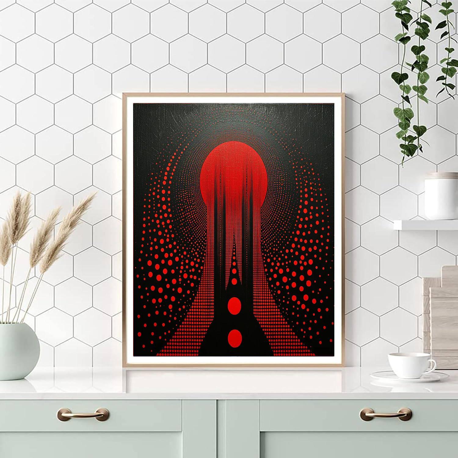 Yayoi Kusama Inspired Spiritual Symmetry  Paint By Numbers Kits