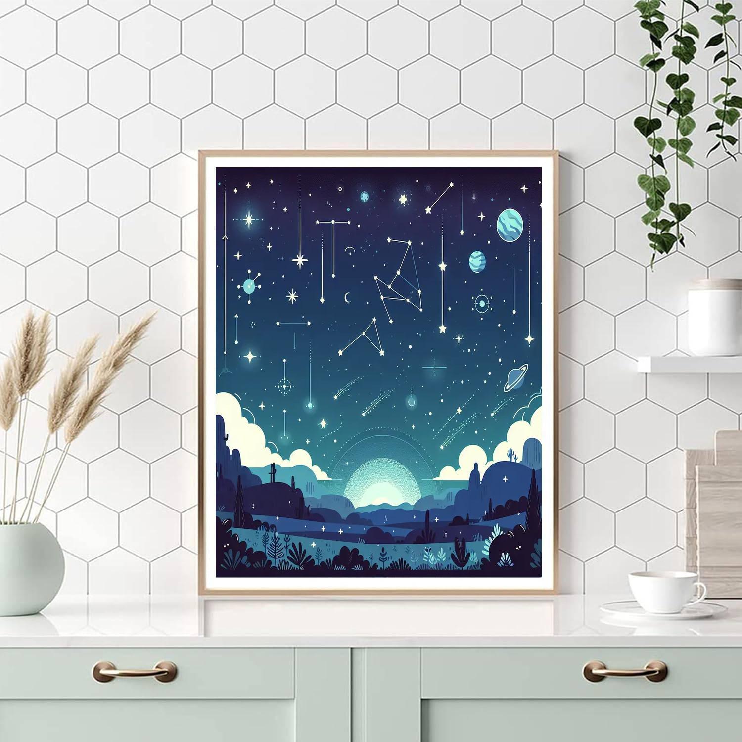 Mystical Night Sky Journey Paint By Number