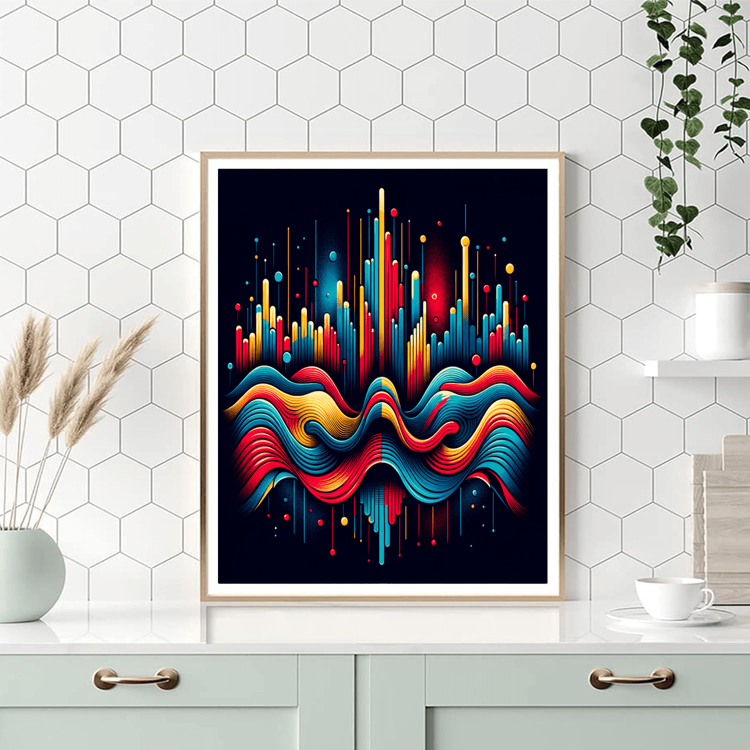 Retro Waves Painting Number Kit