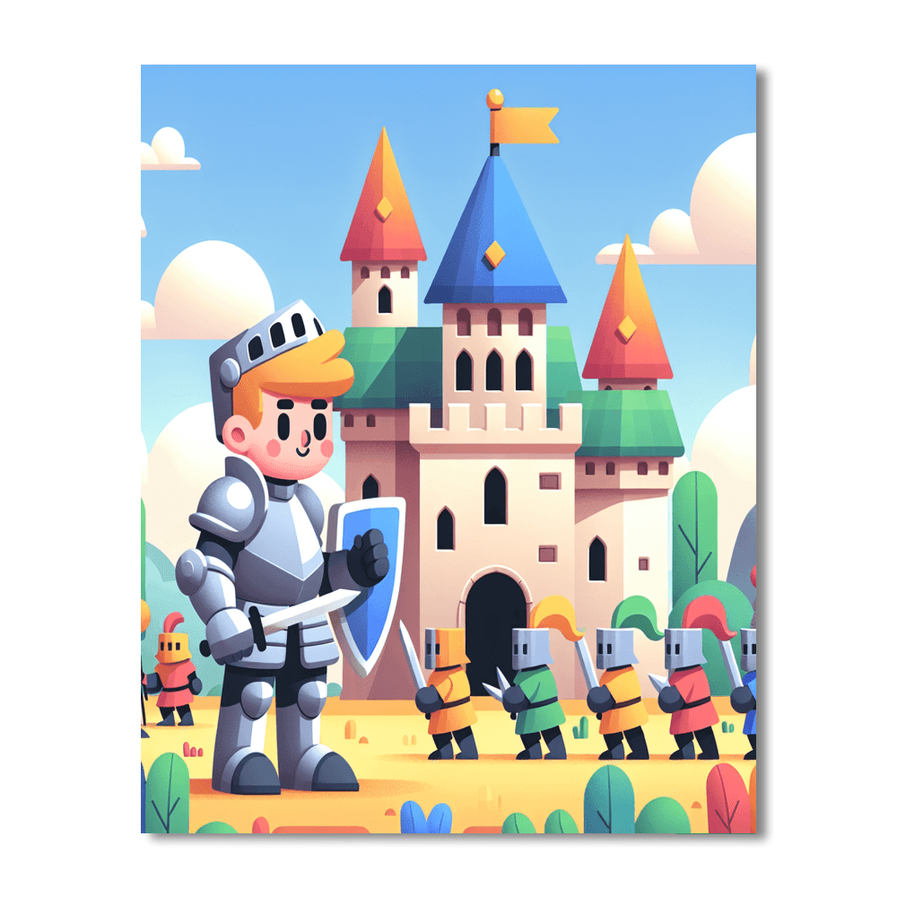 Castle Defense Strategy Paint By Number