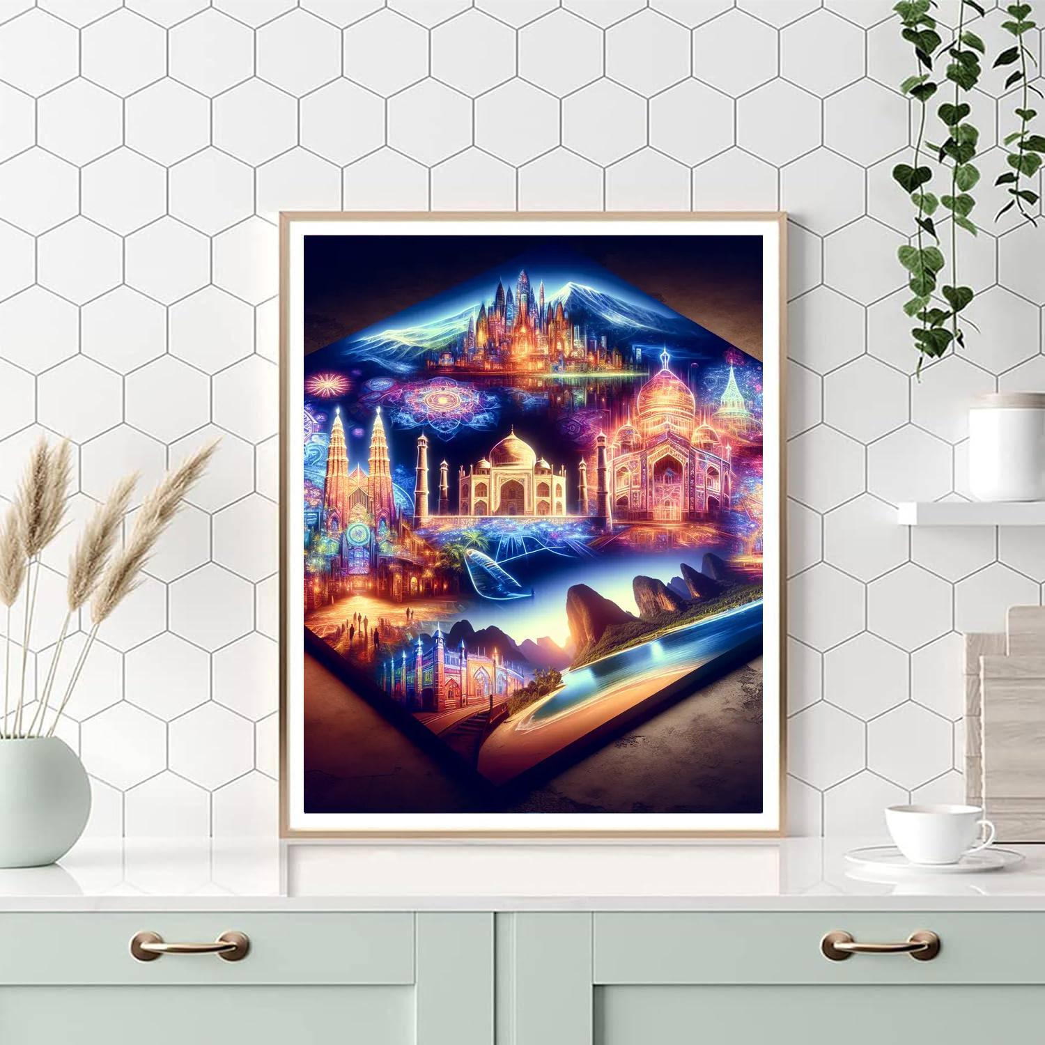 Wanderlust Travel Dreams DIY Paint By Numbers