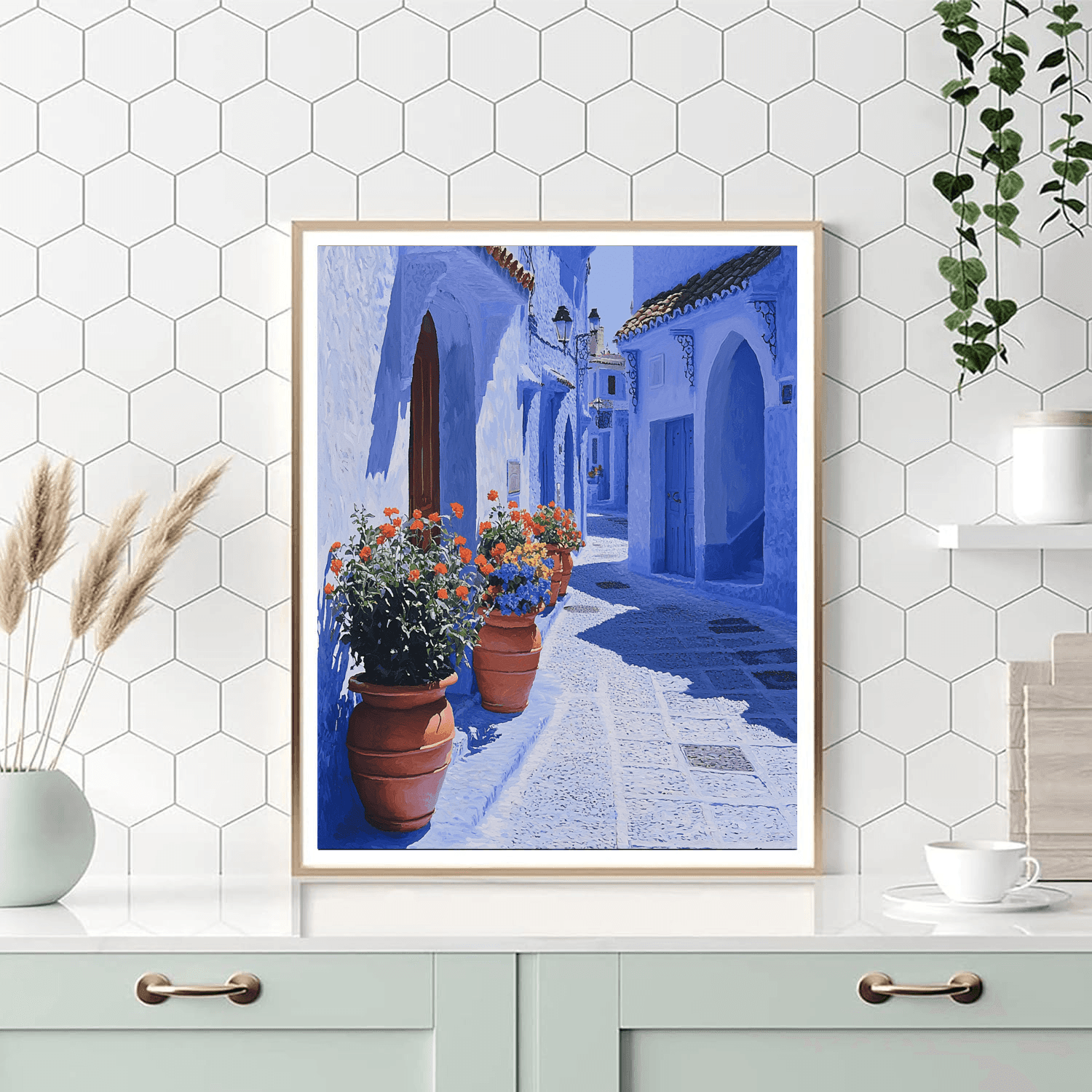 Chefchaouen Blue City - Morocco DIY Paint By Numbers