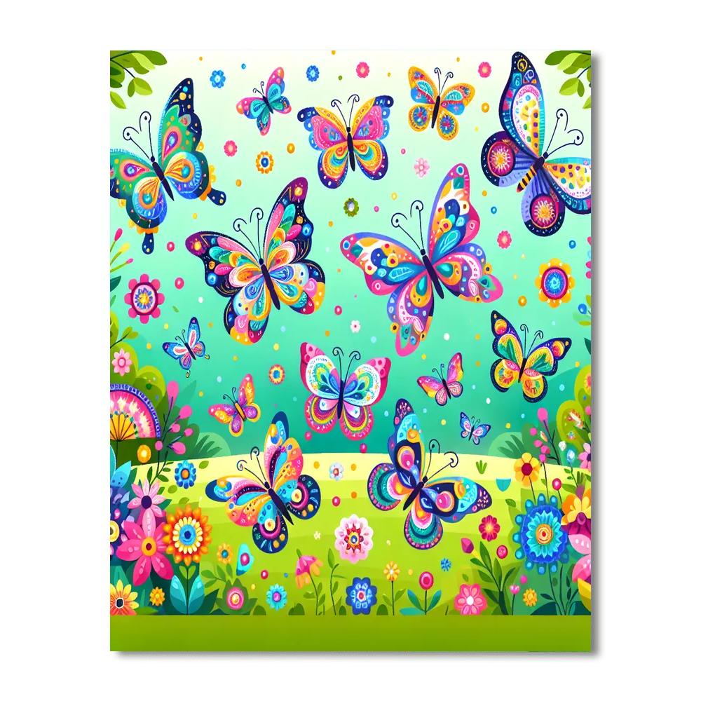 Kaleidoscope Butterfly Bliss Paint By Number
