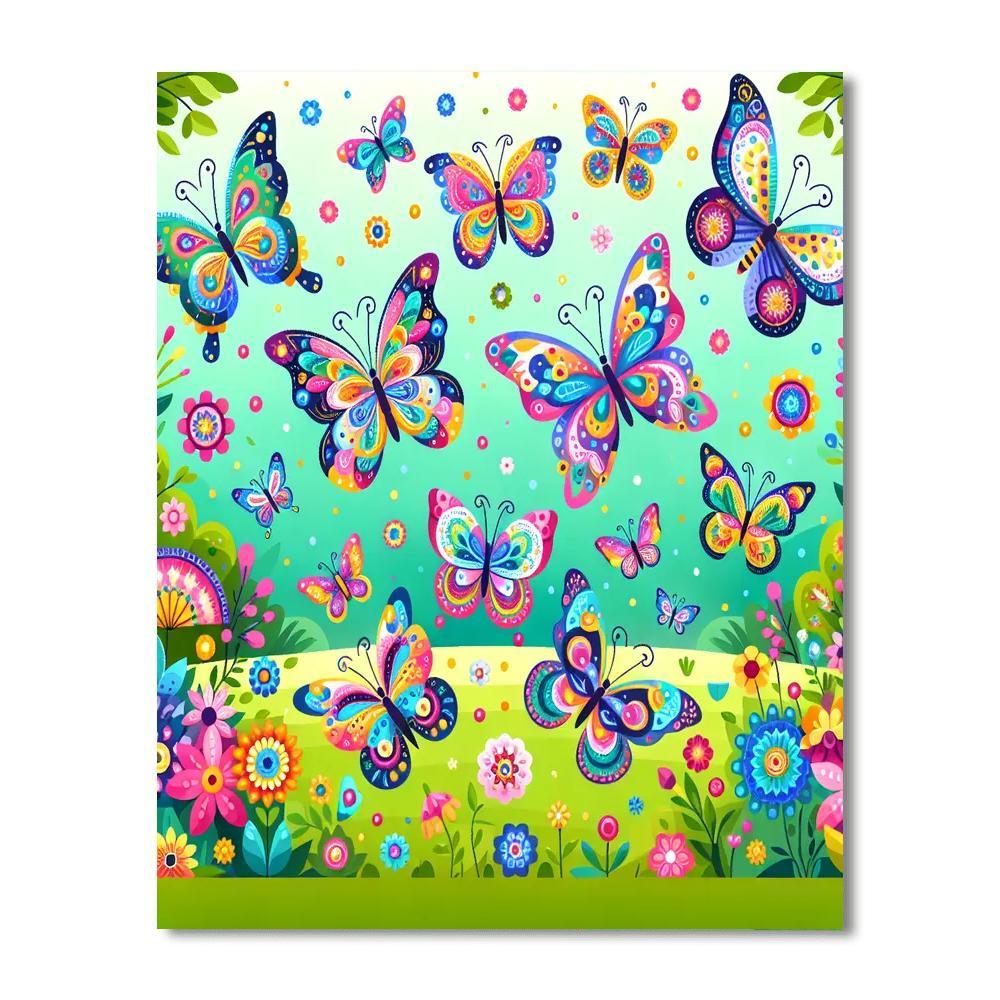 Kaleidoscope Butterfly Bliss Paint By Number