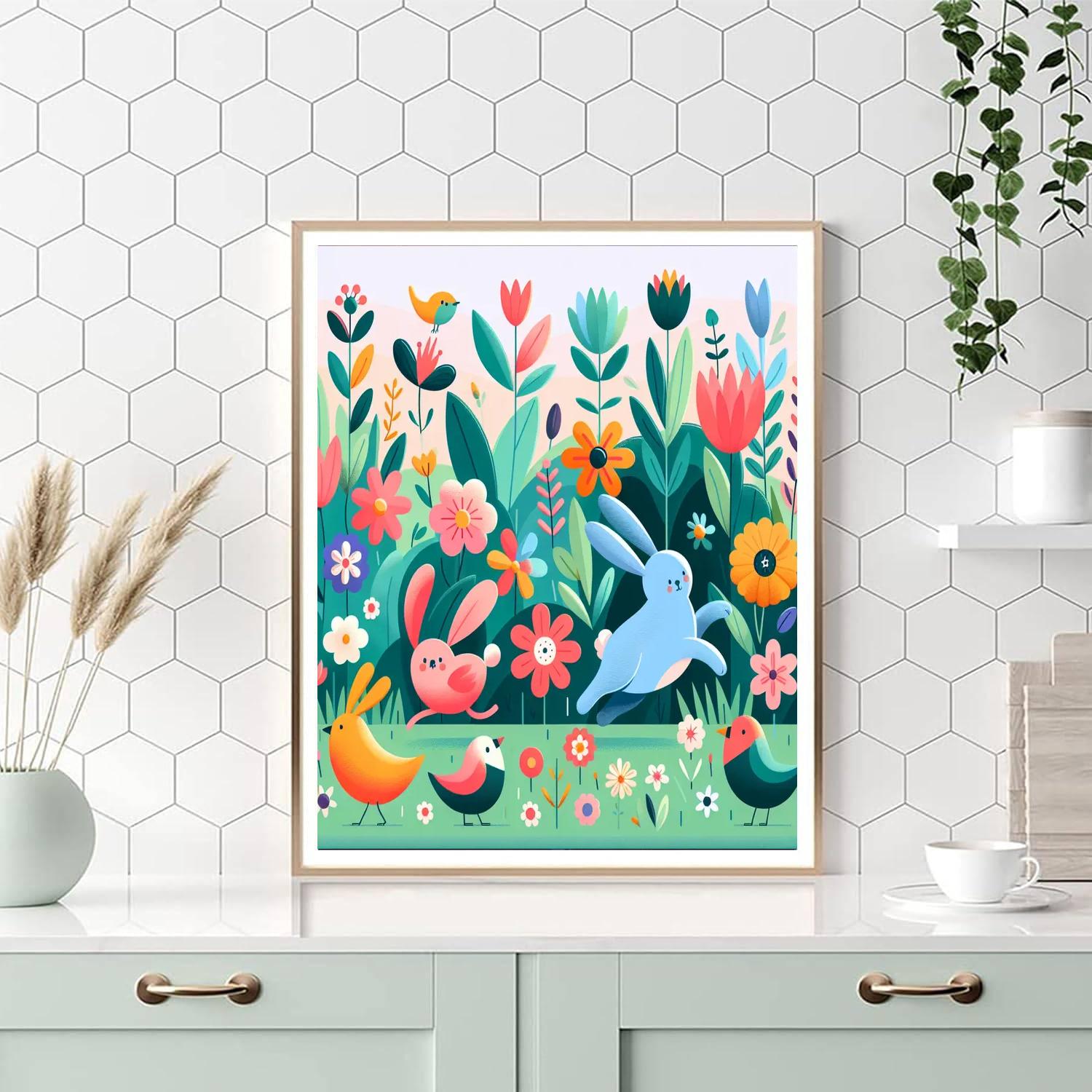 Gleeful Garden Gathering Numbered Painting Kits