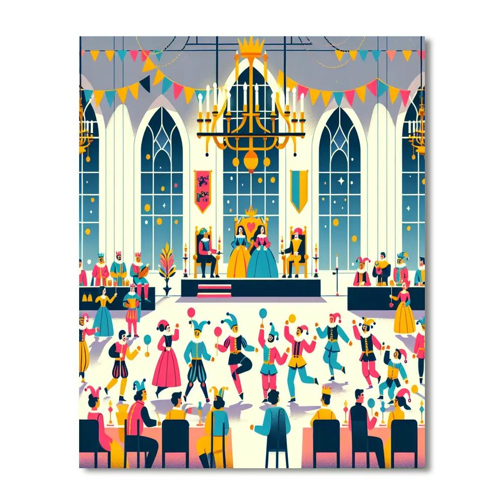 Castle Kingdom Celebration Number Painting