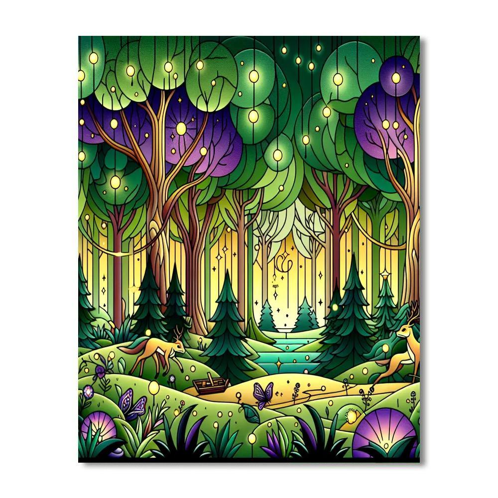Fairytale Forest Glade Painting By Numbers Kit