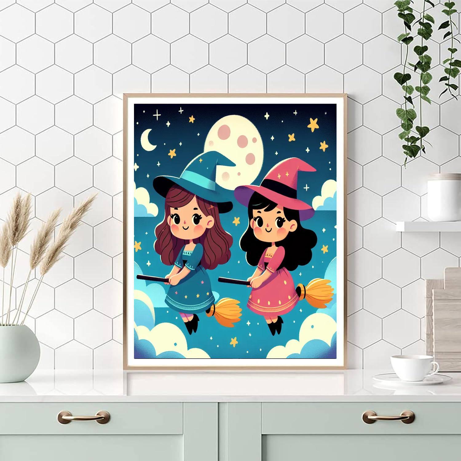 Whimsical Witches Numbered Painting Kits