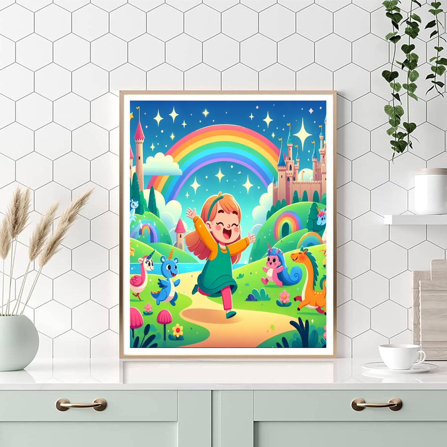 Fantasy Rainbow Kingdom Paint By Number