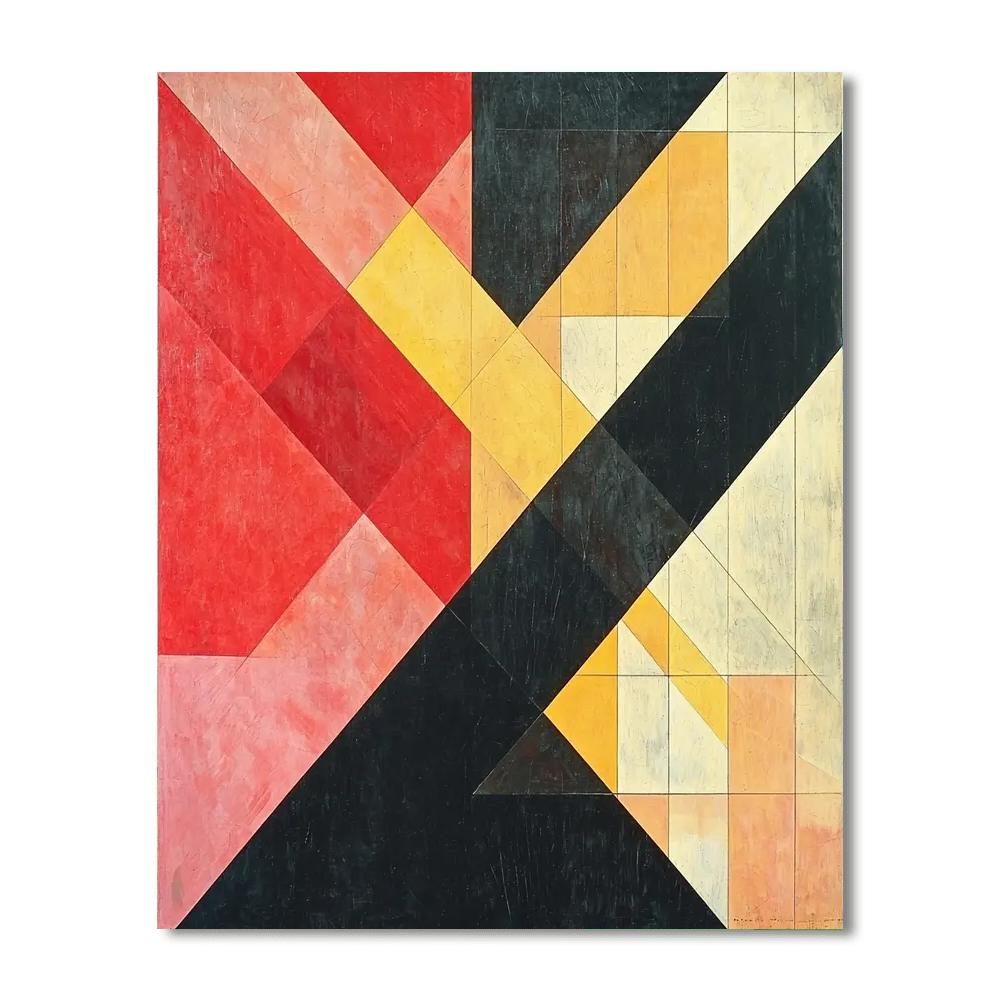 Kazimir Malevich Inspired Spatial Dynamics  Paint By Color