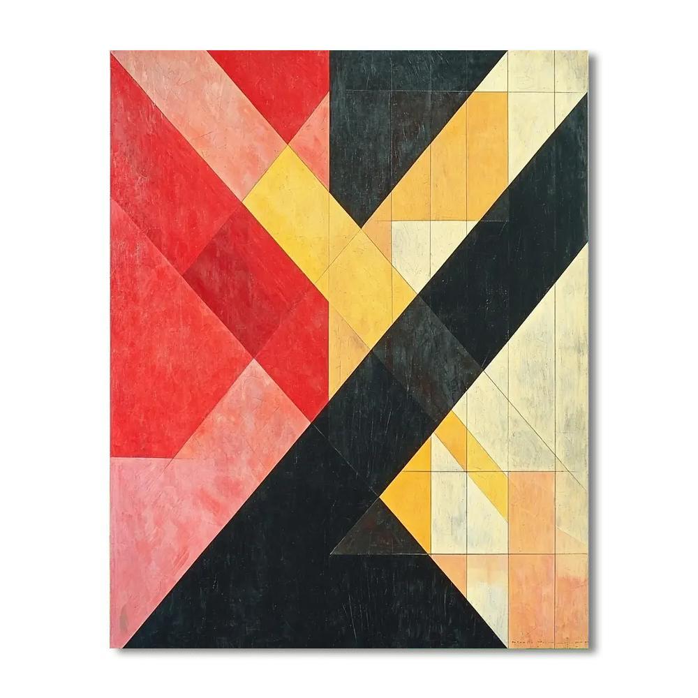 Kazimir Malevich Inspired Spatial Dynamics  Paint By Color