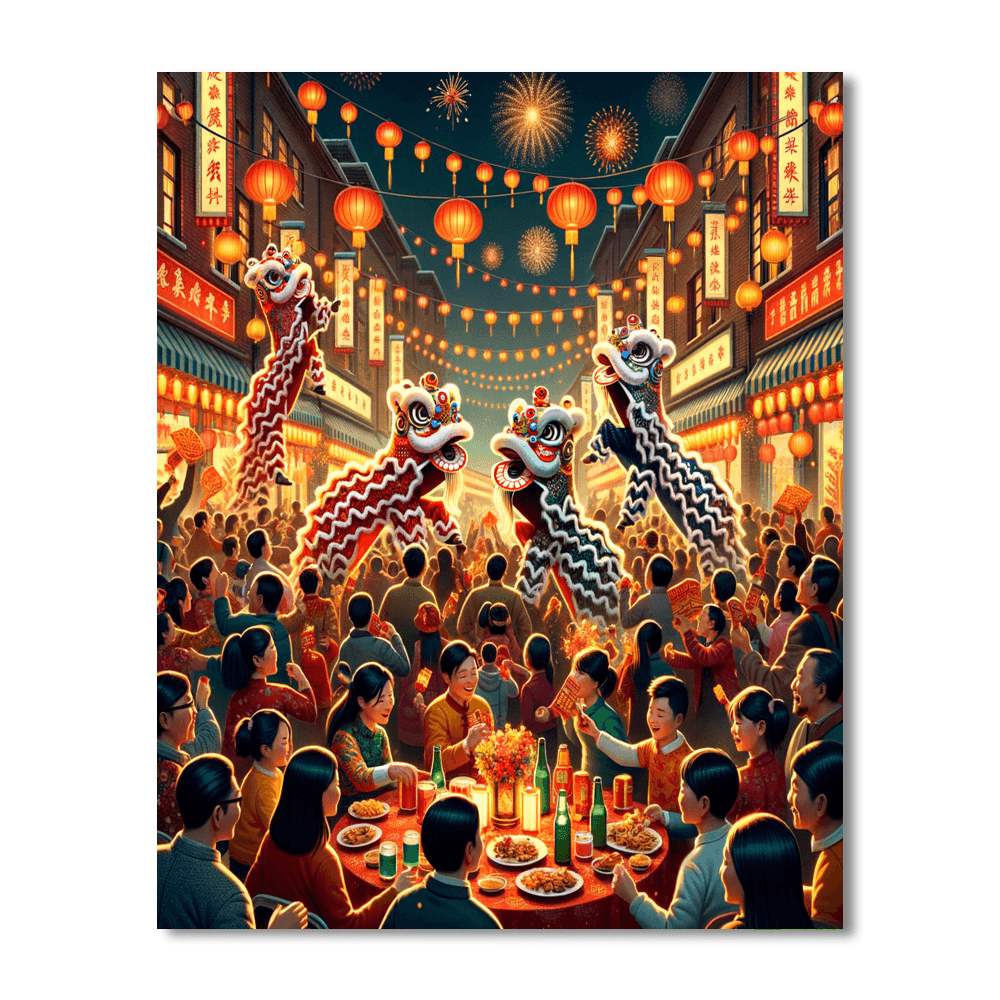 Lunar New Year Festival Paint By Numbers Kits