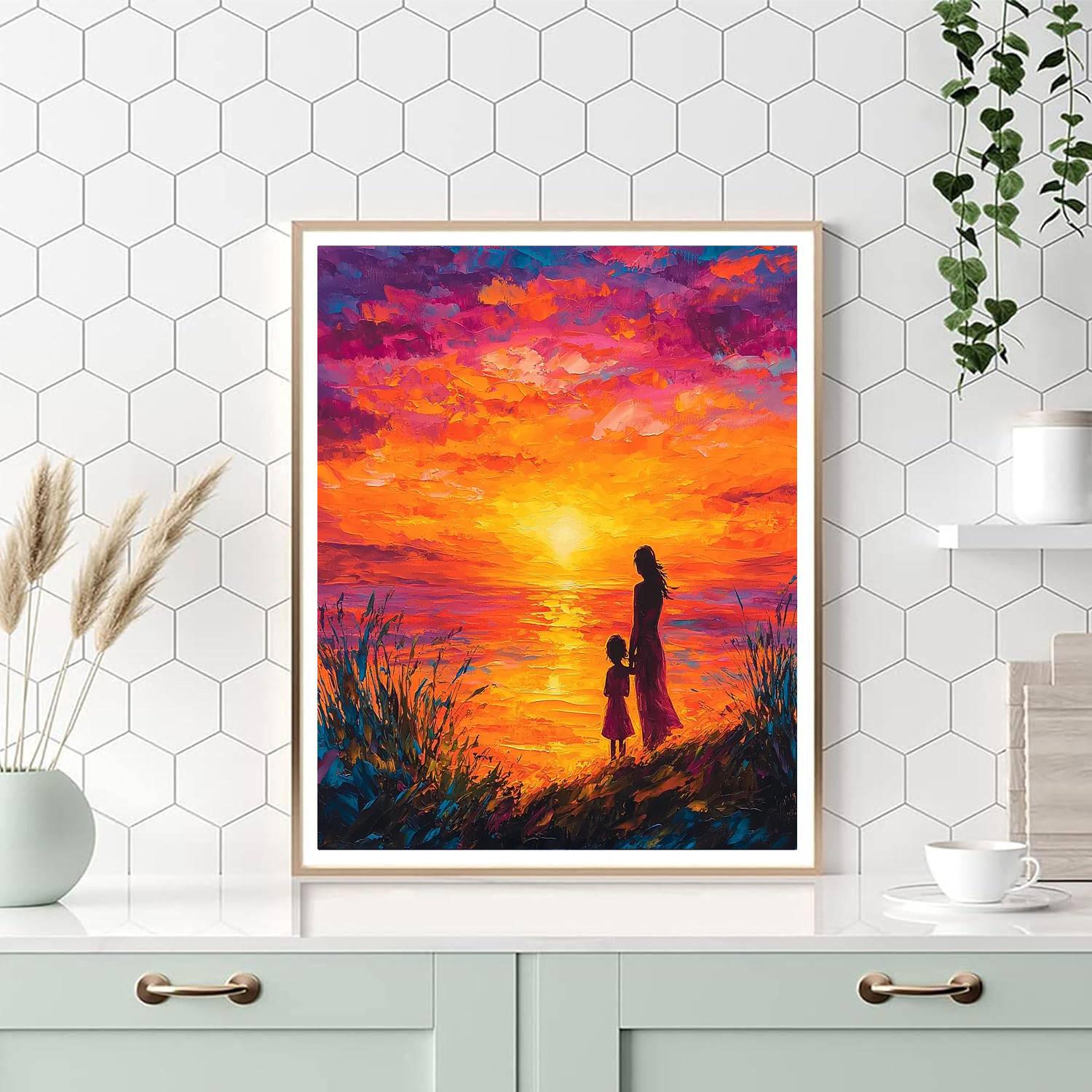 A Mother's Love Shines Bright Paint By Numbers Kits