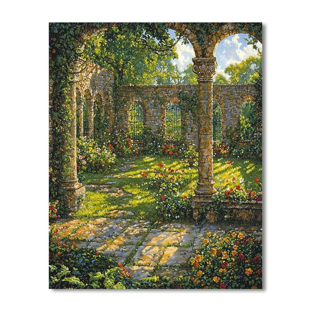 Sandro Botticelli Inspired Medieval Garden Haven  Paint By Numbers