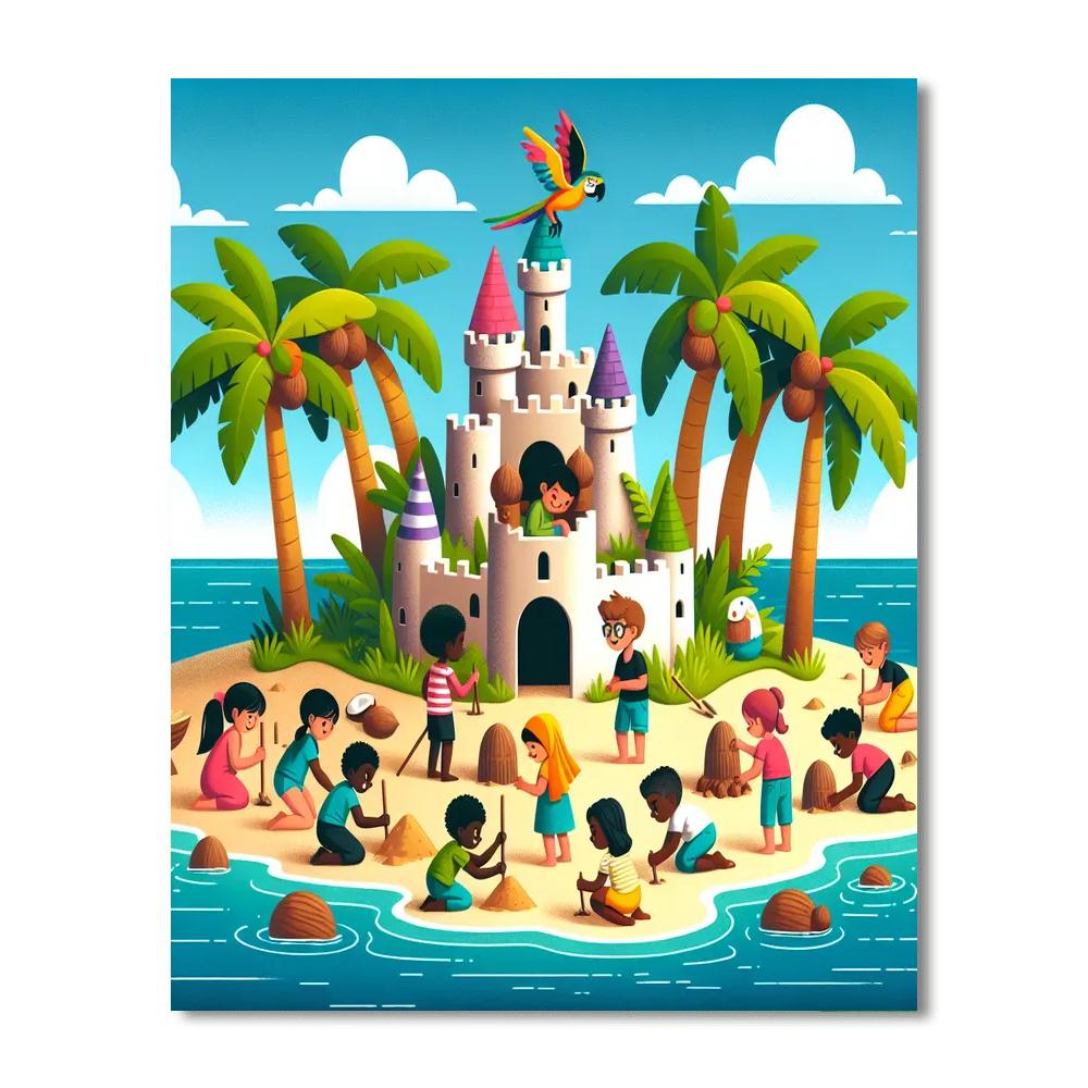 Island Castaways Paint By Numbers Art