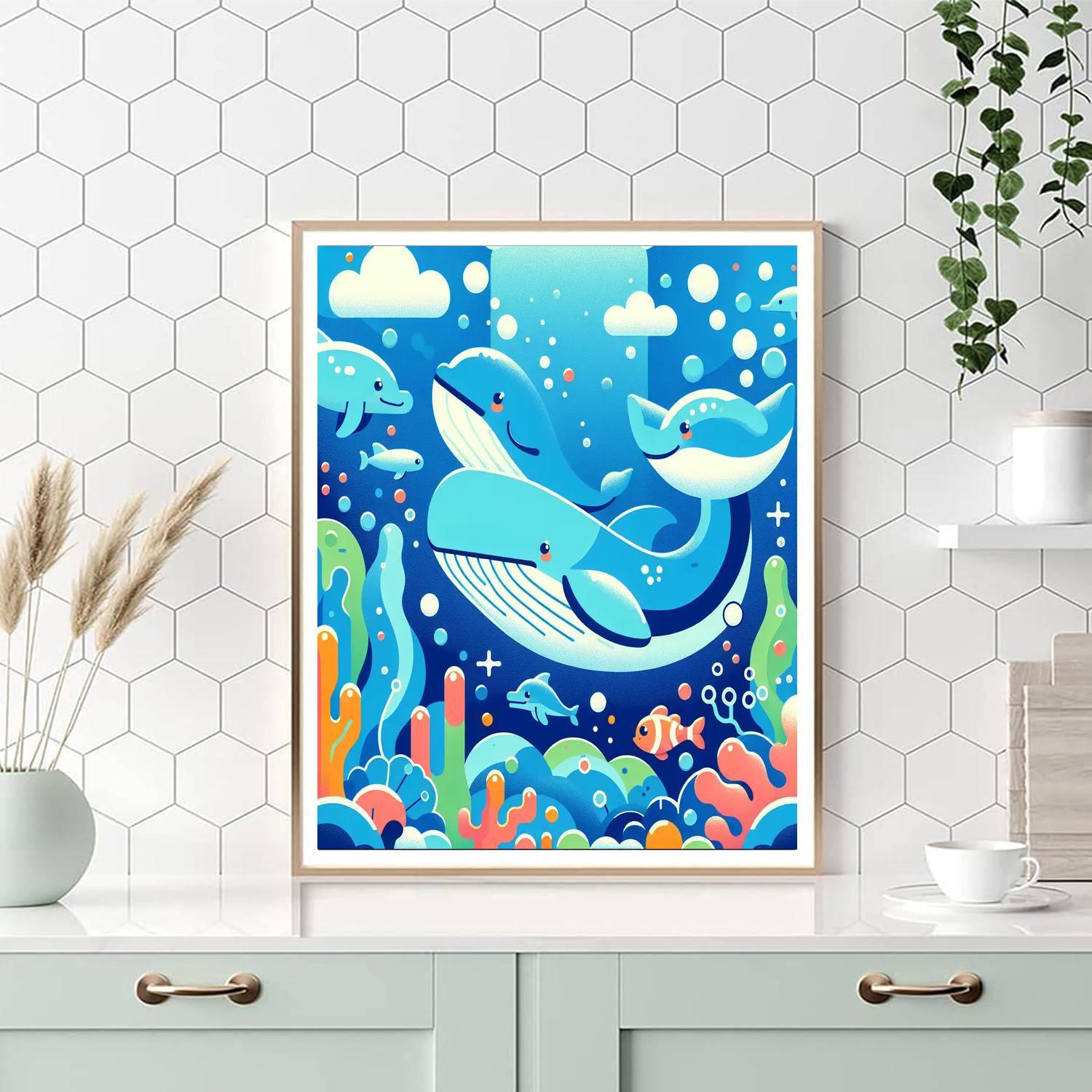 Undersea Fantasy World Numbered Painting Kits