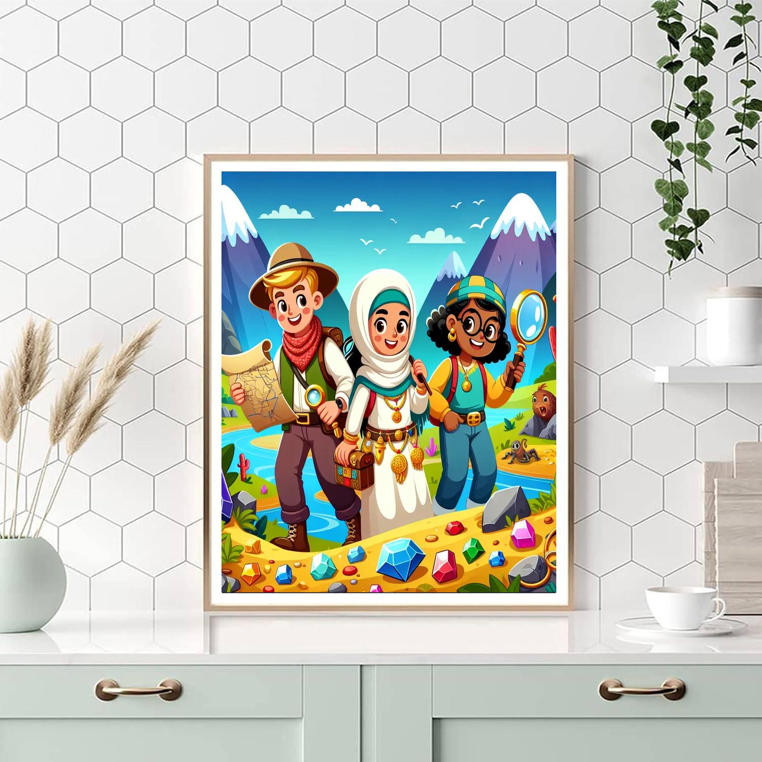 The Great Treasure Adventure DIY Paint By Numbers