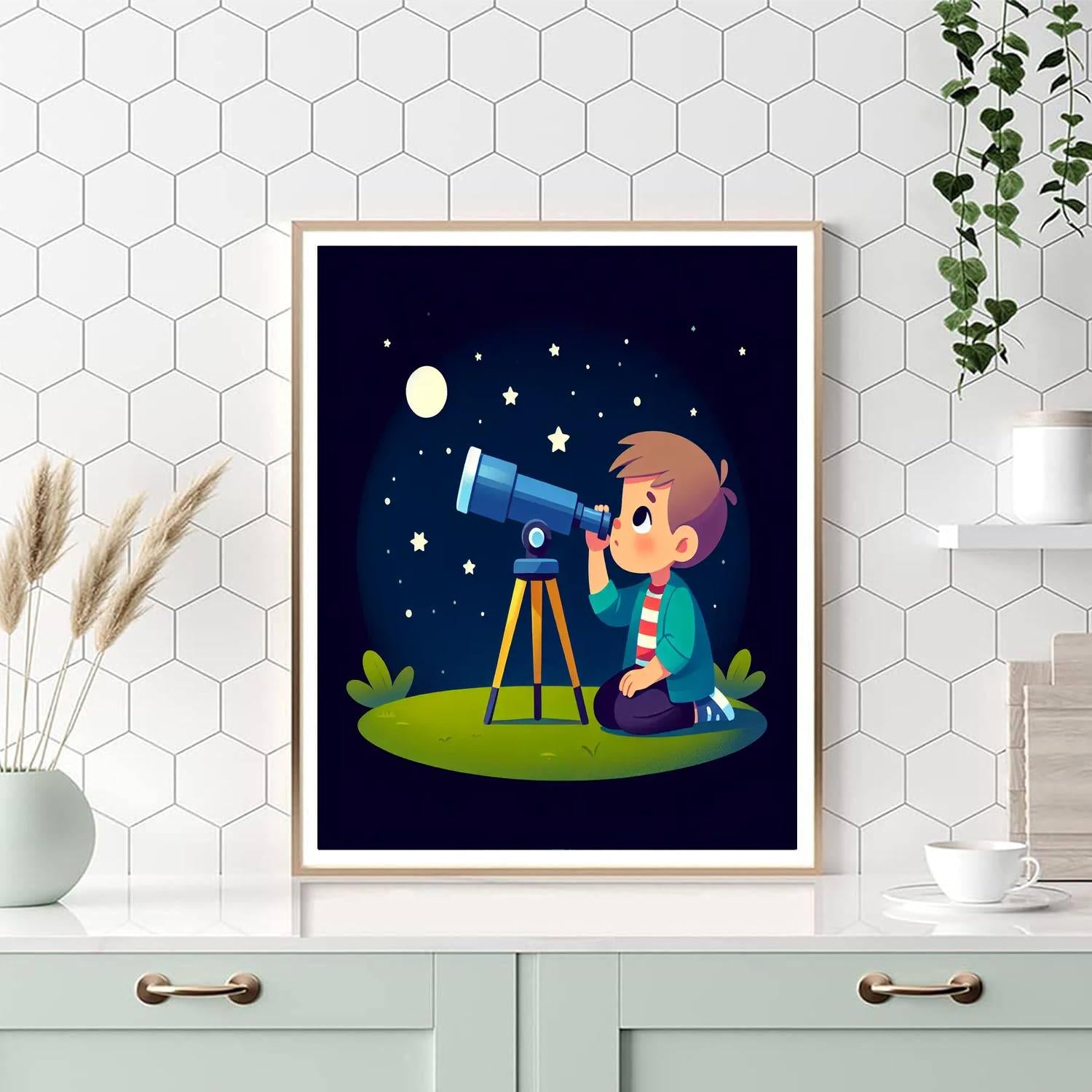 Star Gazer's Night Numbered Painting Kits