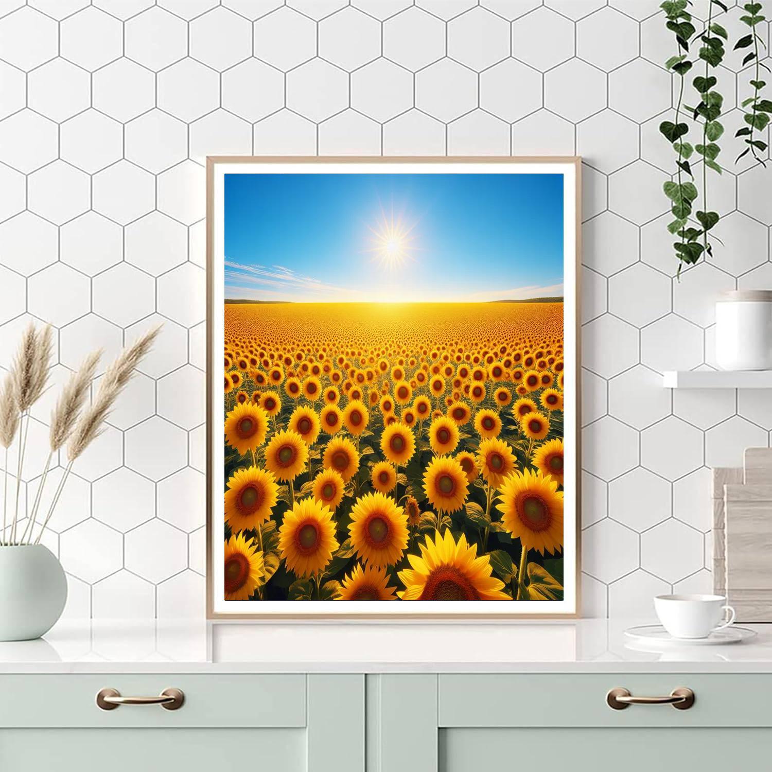 Elysian Sunflower Fields Paint By Color