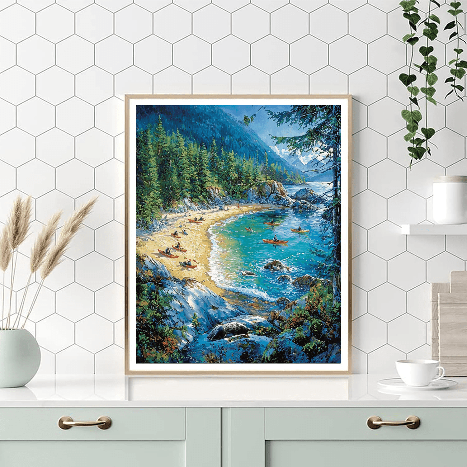 Abel Tasman National Park - New Zealand Numbered Painting Kits