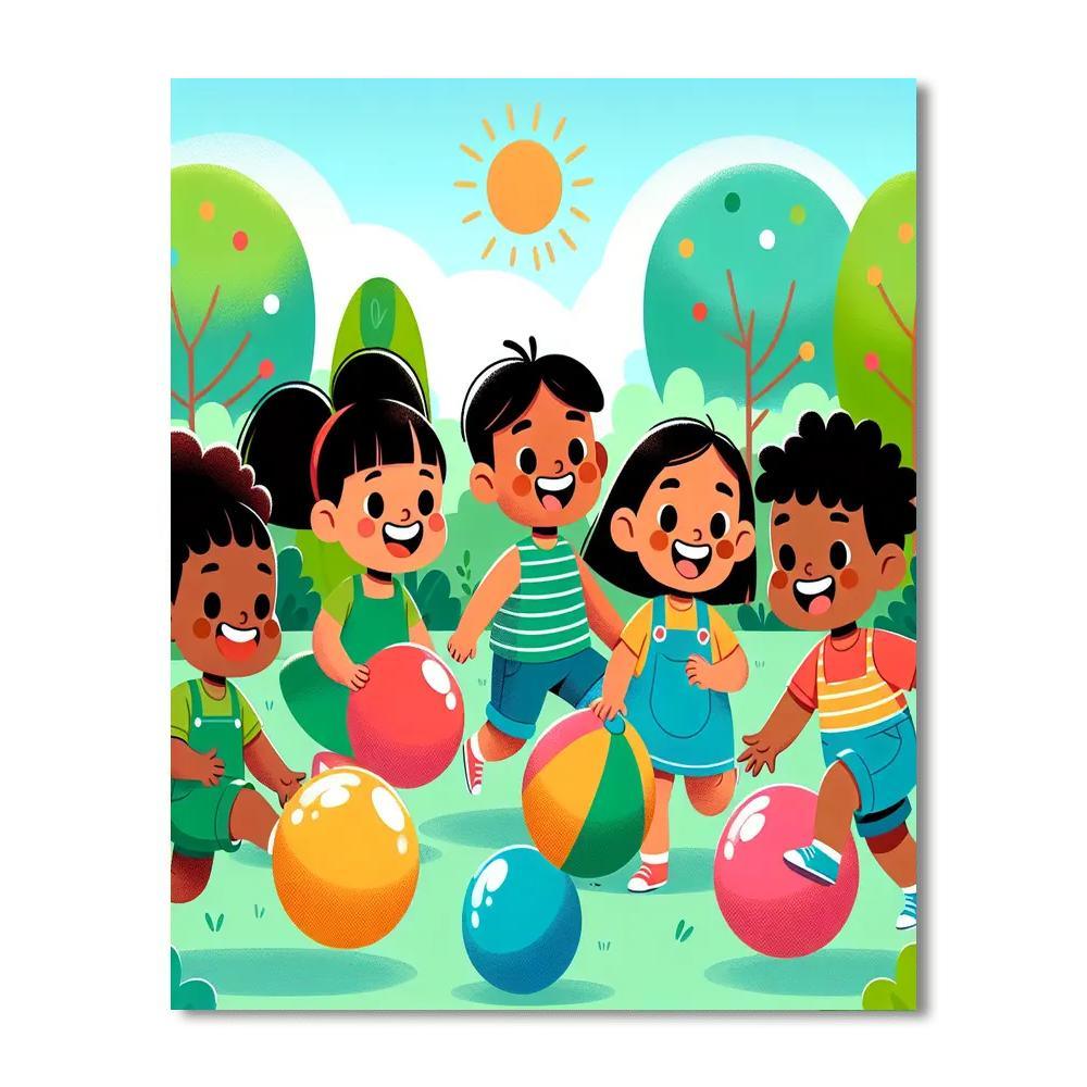 Bouncy Ball Adventure Numbered Painting Kits