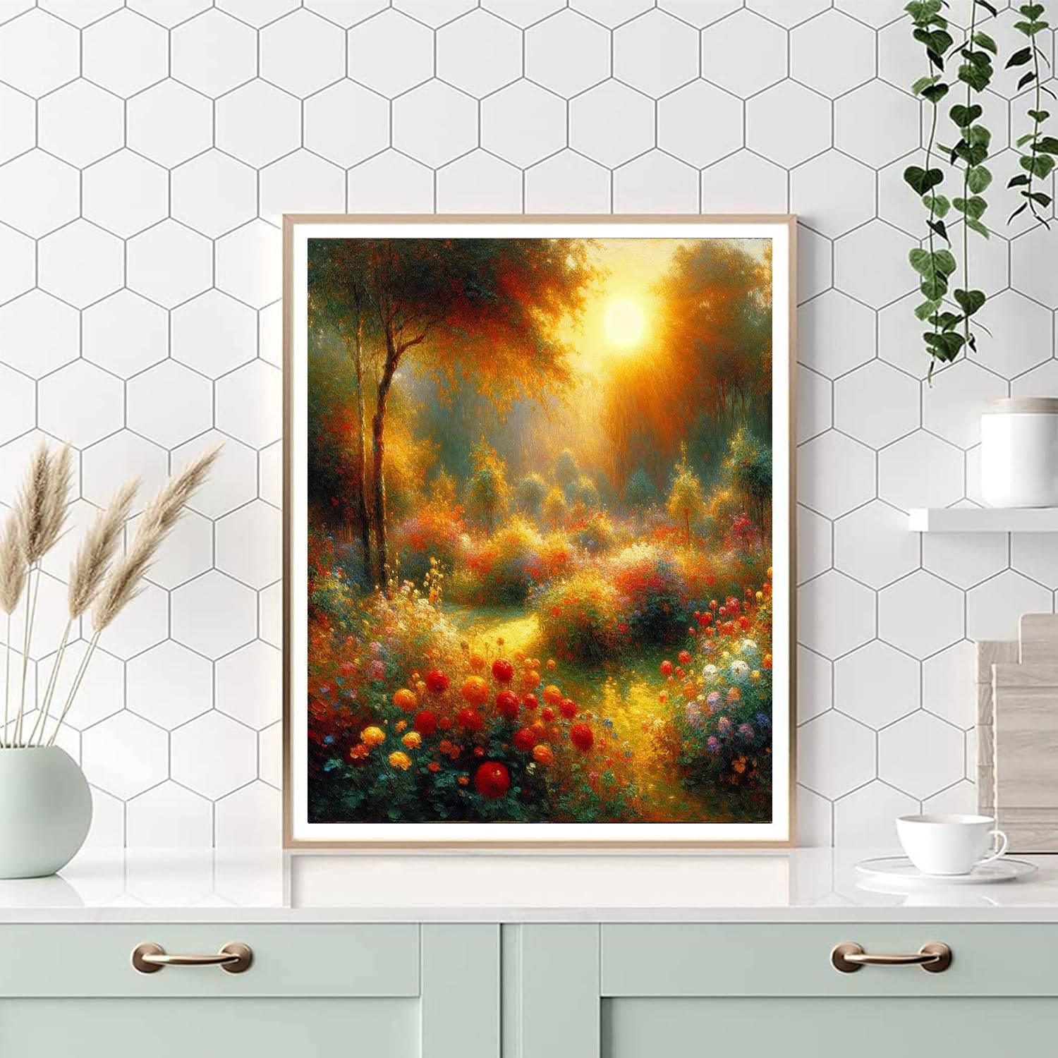 Summer Garden Glow Numbered Painting Kits