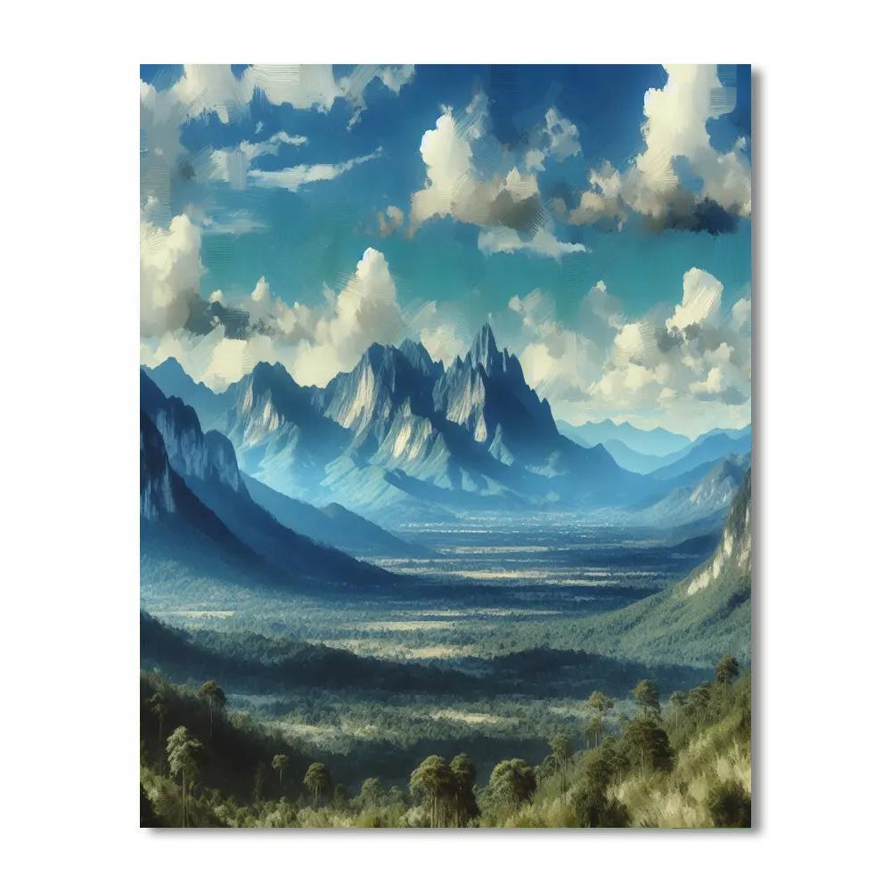 Breathtaking Mountains Numbered Painting Kits
