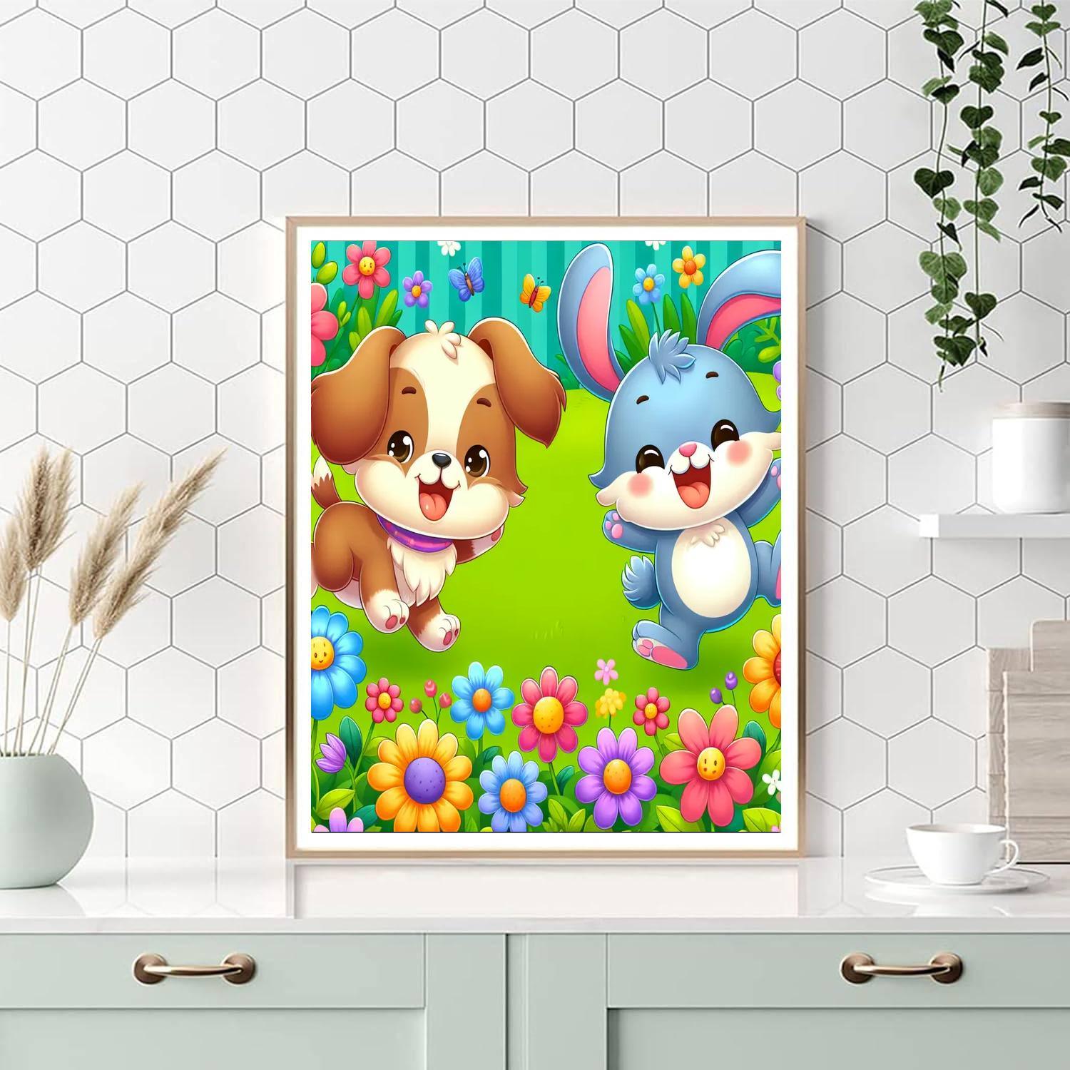 Cute Pet Adventure Paint By Number
