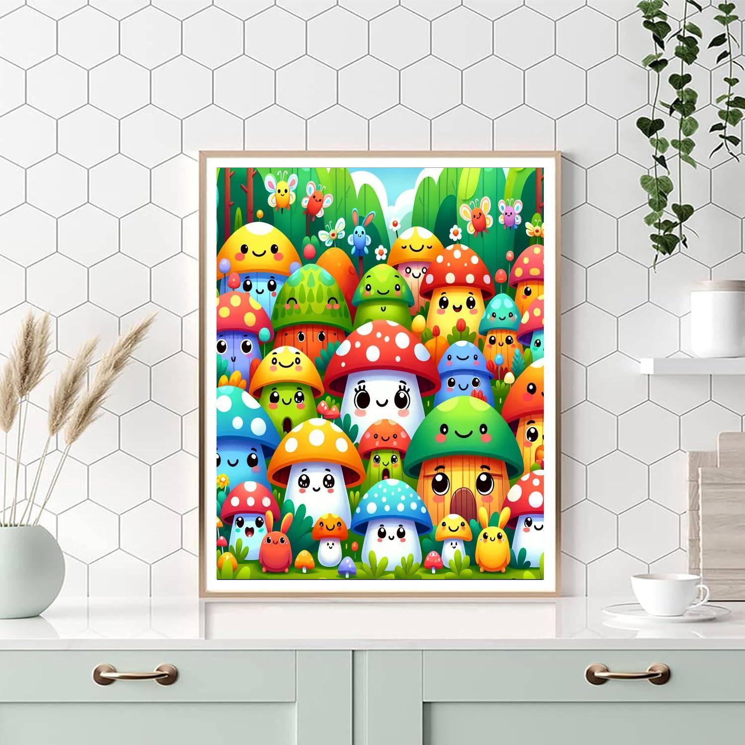 Magical Mushroom Kingdom Paint By Number