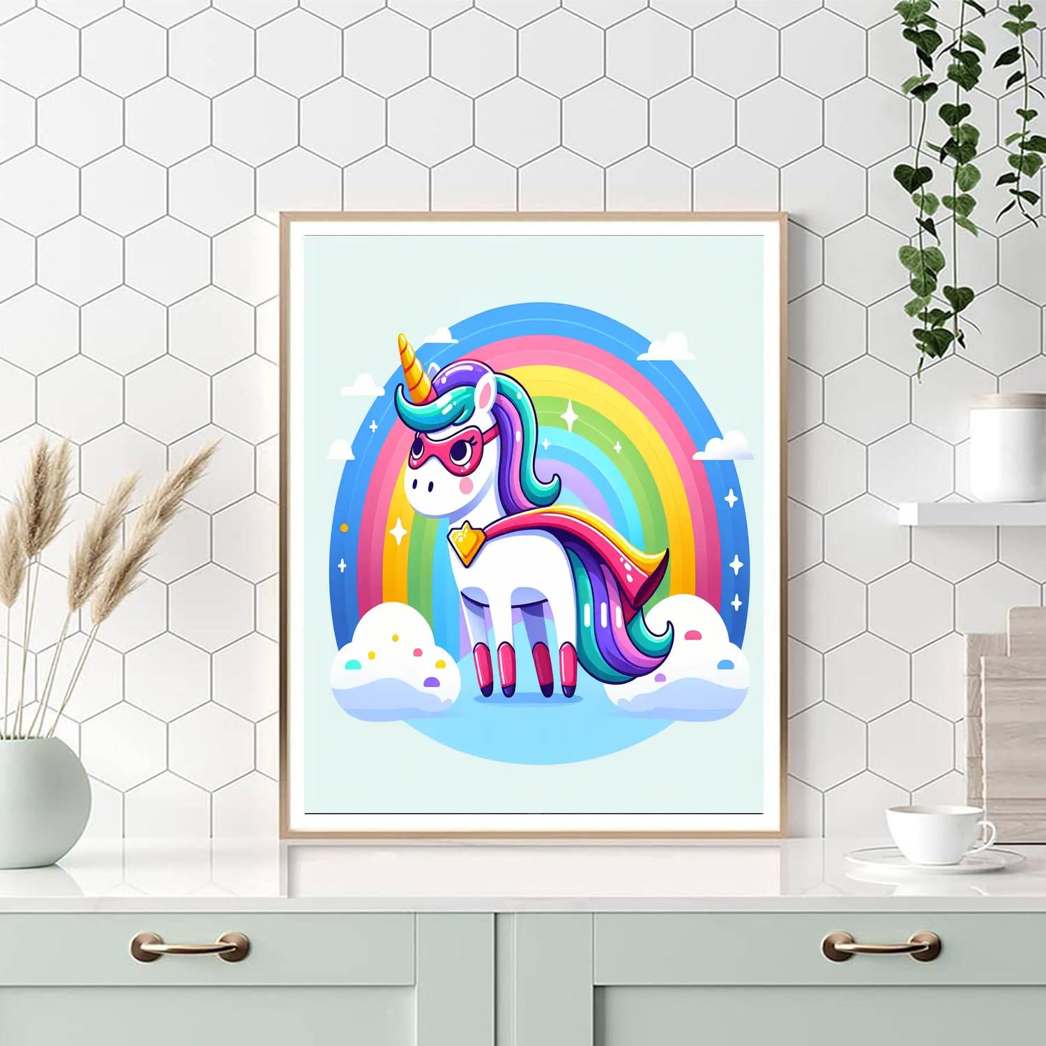 Superhero Unicorn Paint By Number