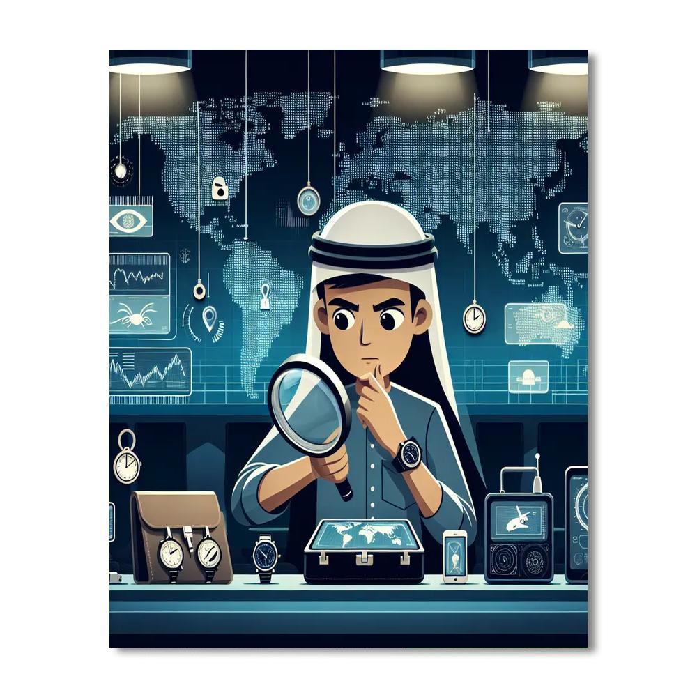Secret Agent Operation Painting Number Kit