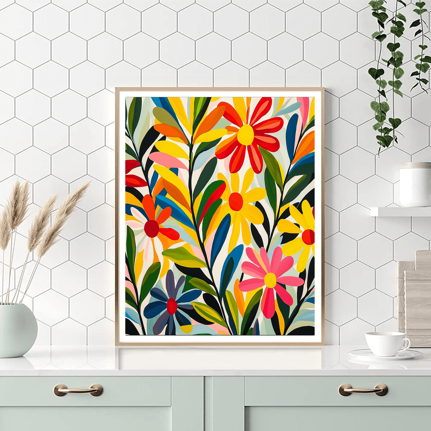 Matisse Inspired Playful Petals  Paint By Number