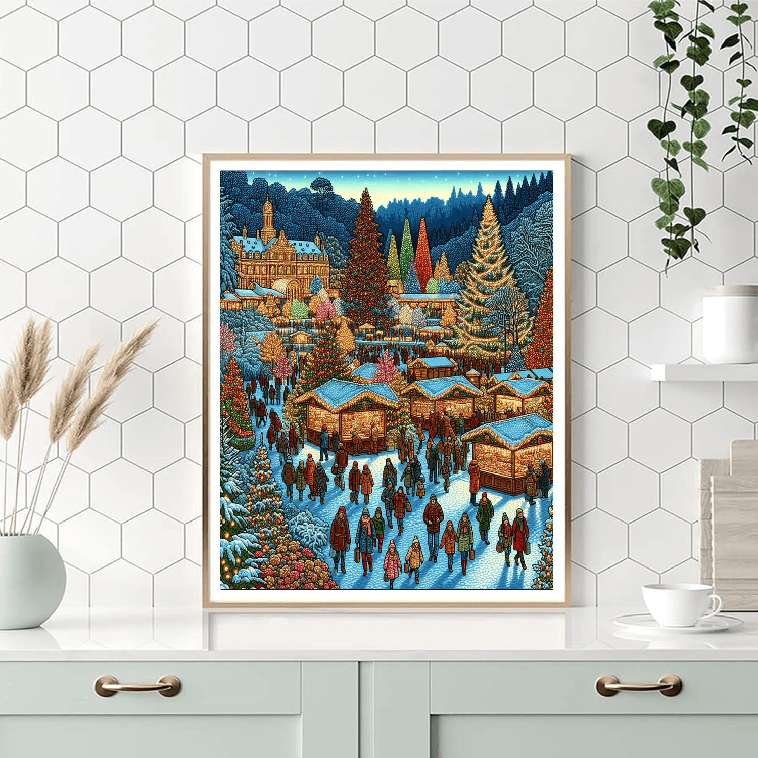 Tivoli Gardens Christmas - Denmark Number Painting