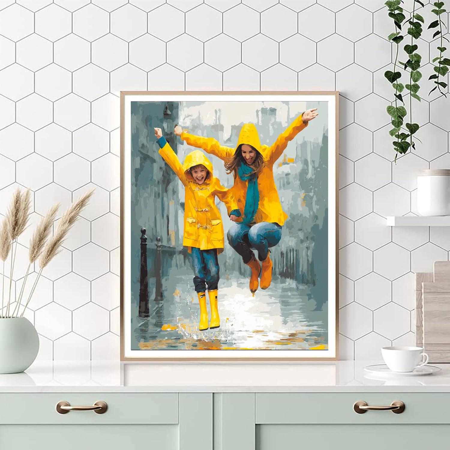 Frolic In The Rain Paint By Numbers Kits