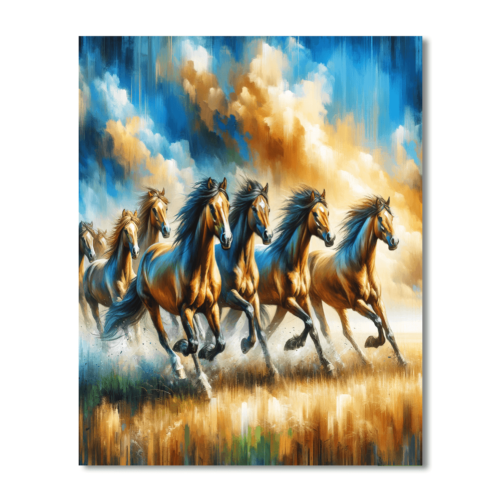 Wild Horse Spirit DIY Paint By Numbers