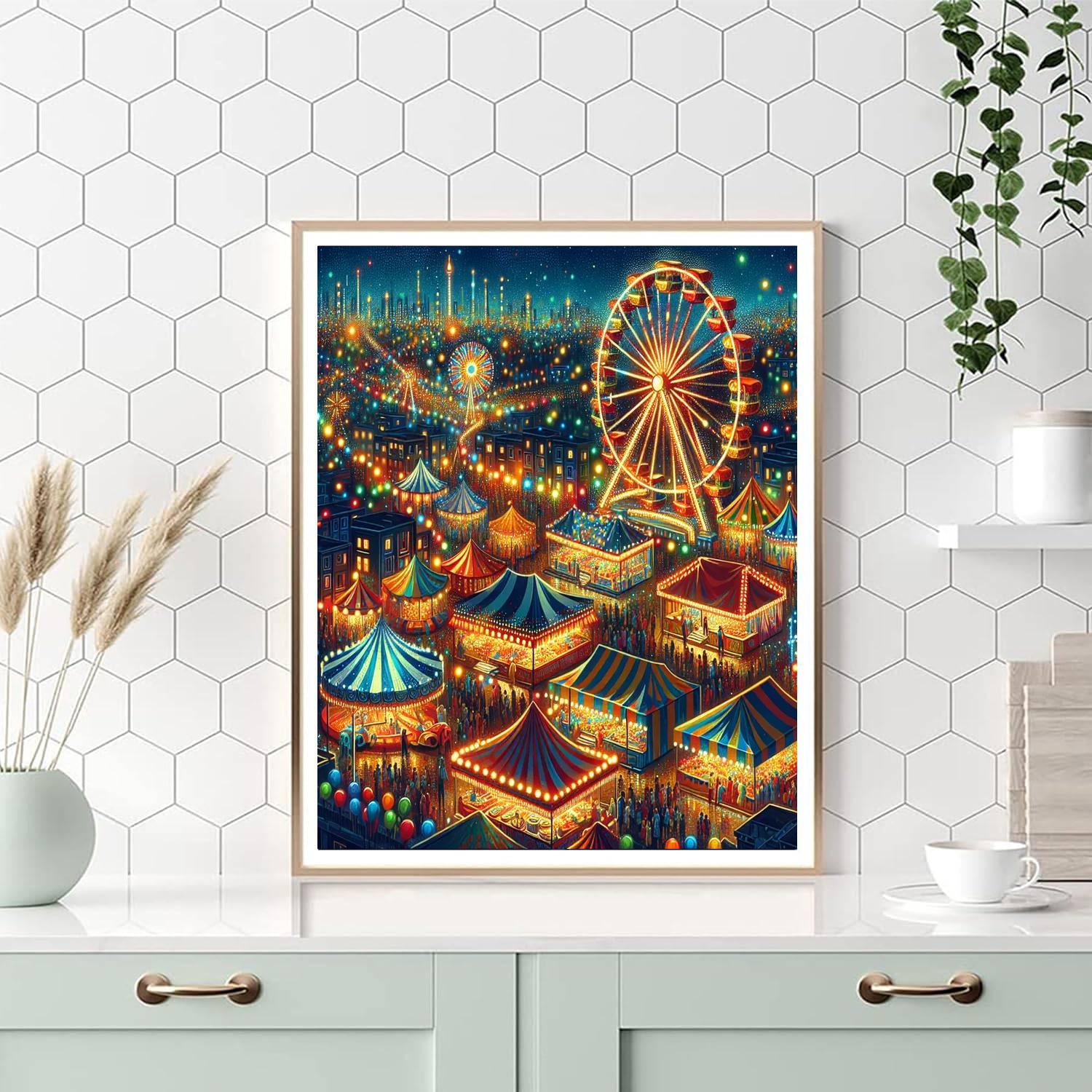 Enchanted Carnival Night Paint By Color