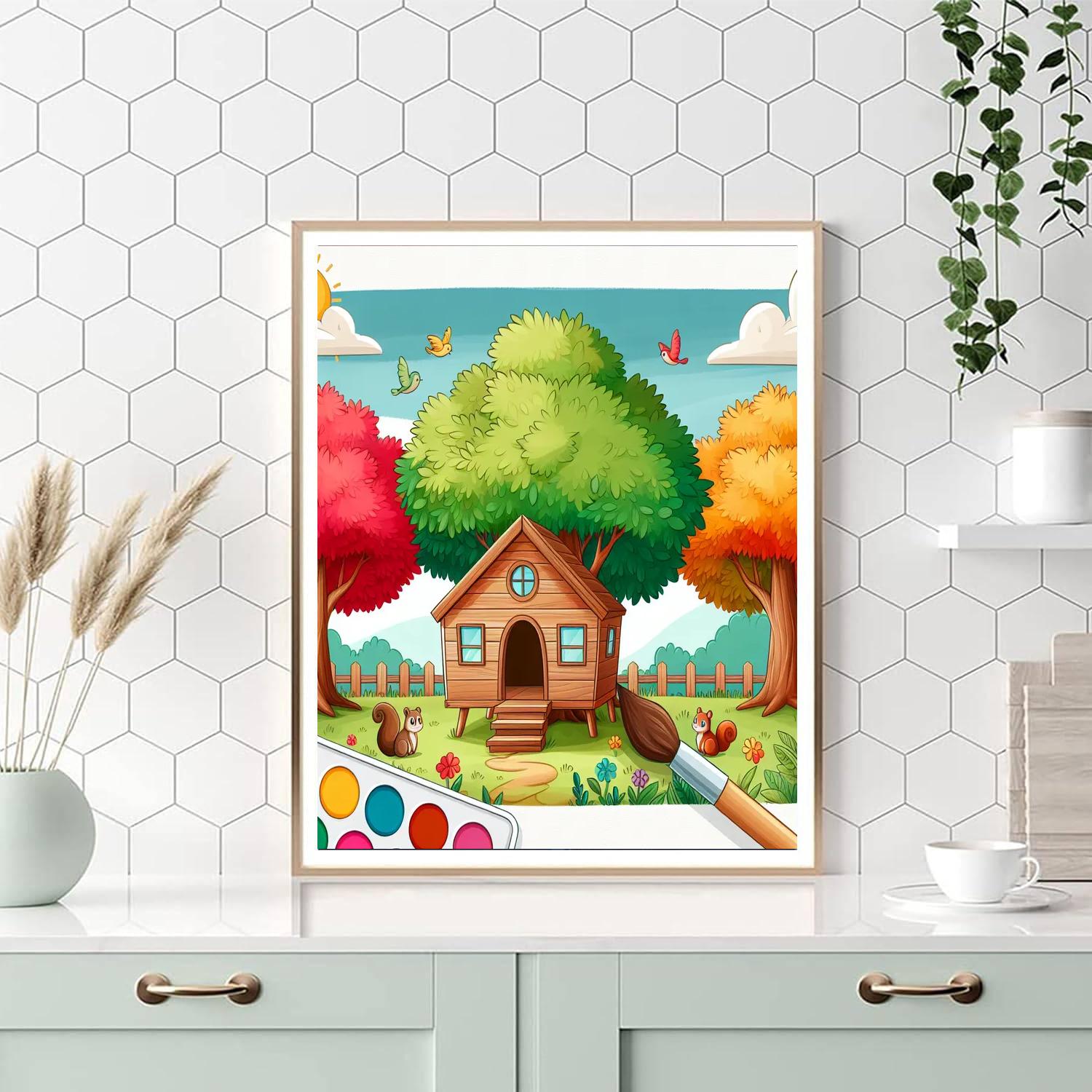 The Magical Treehouse DIY Paint By Numbers