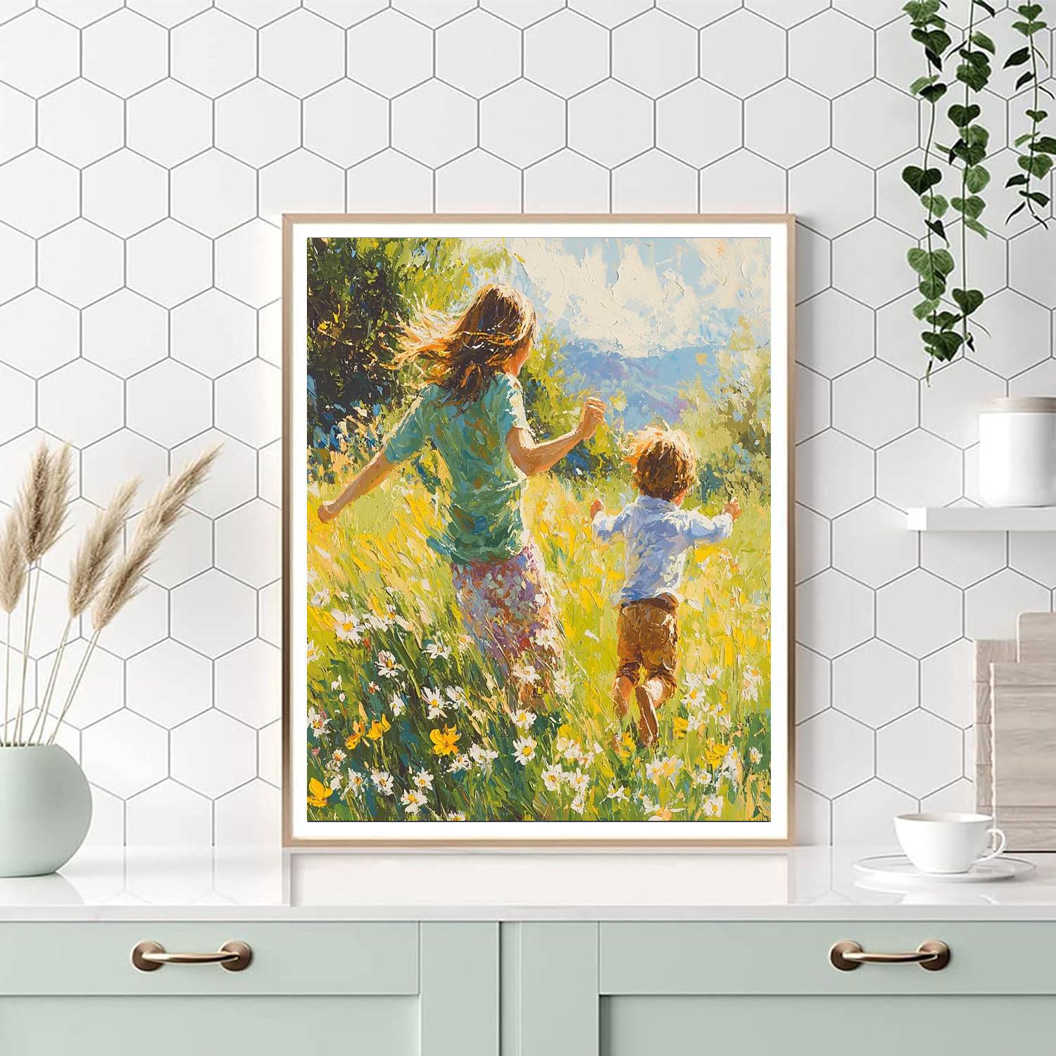 Playful Joy In The Meadows Paint By Number