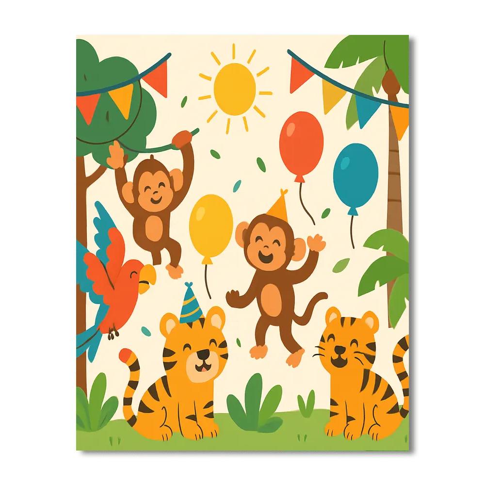 Celebration In The Jungle Paint By Color