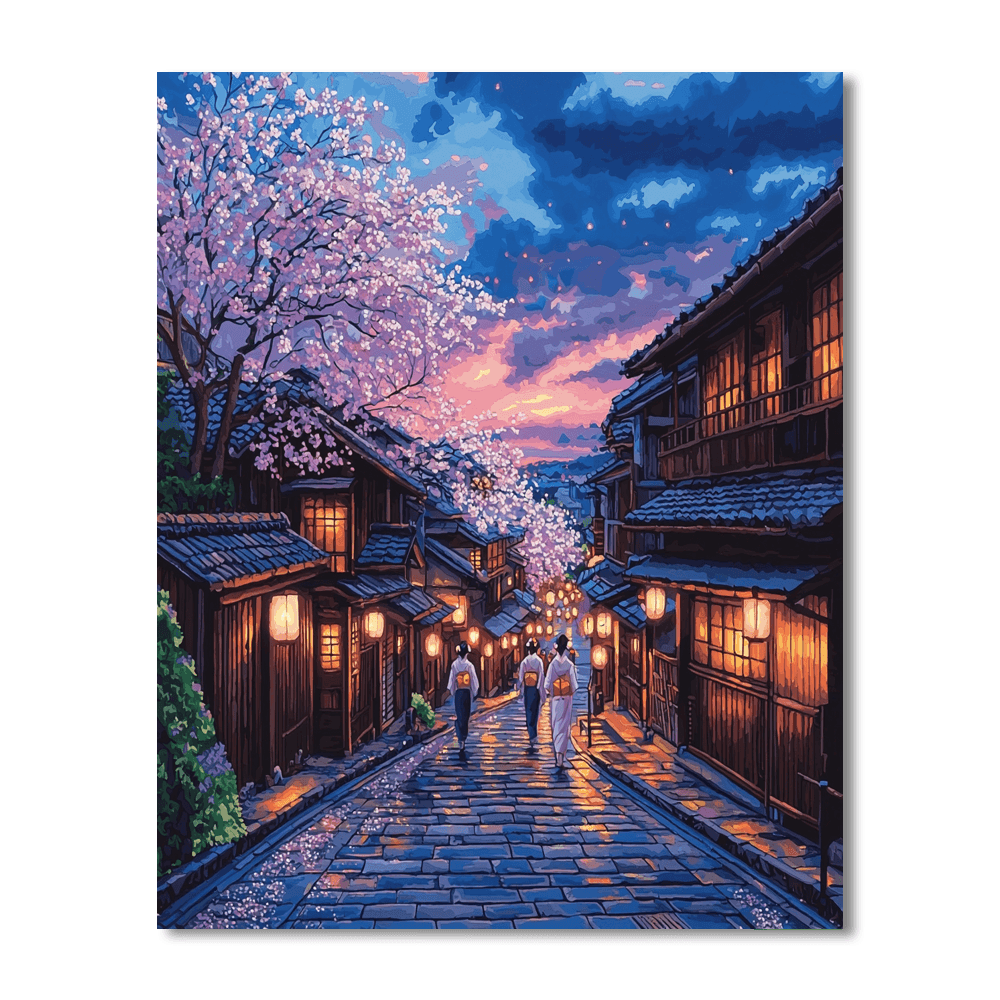 Gion District - Kyoto DIY Paint By Numbers